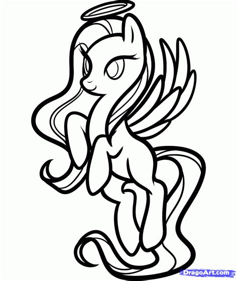How To Draw An Angel Pony My Little Pony By Dawn Online Drawing