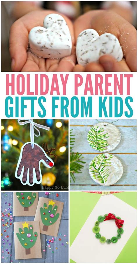 Cute diy christmas gifts for parents. Holiday Parent Gifts from Kids | Parent holiday gifts ...