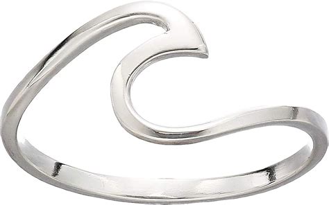 Pura Vida Wave Ring Silver Uk Jewellery