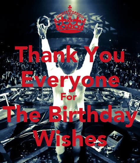 Thank You Everyone For The Birthday Wishes Poster Swaraj Keep Calm