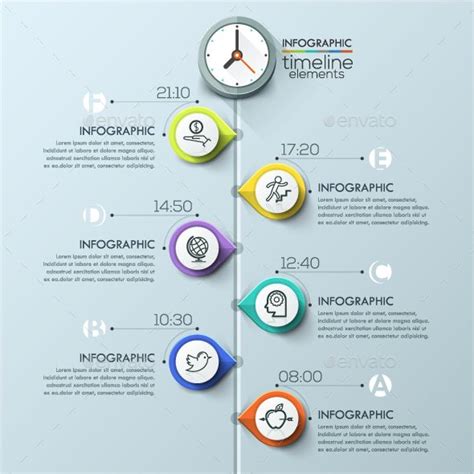 Modern Infographics Timeline Template | Infographic design layout