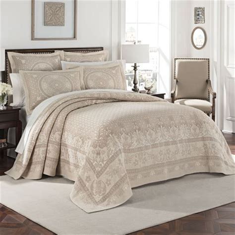 Basset Cotton Woven Matelasse Bedspread Bedding Bed Spreads Queen