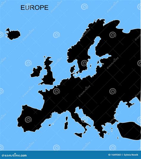 Europe Map Stock Vector Illustration Of Nation Continent 1649560