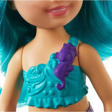 Dreamtopia Barbie Chelsea Mermaid Doll 65 Inch With Teal Hair And Tail Gjj89 Multi Buy