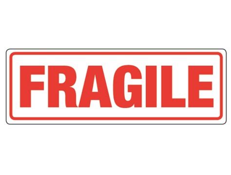 Fragile sign illustrations & vectors. 6x2 cm FRAGILE autoadesiva Spedizione Etichetta ...