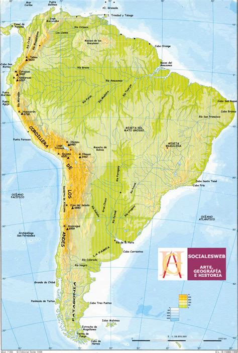 From wikimedia commons, the free media repository. Mapa Fisico De America Del Sur Para Imprimir