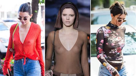 Times Kendall Jenner Freed The Nipple Allure