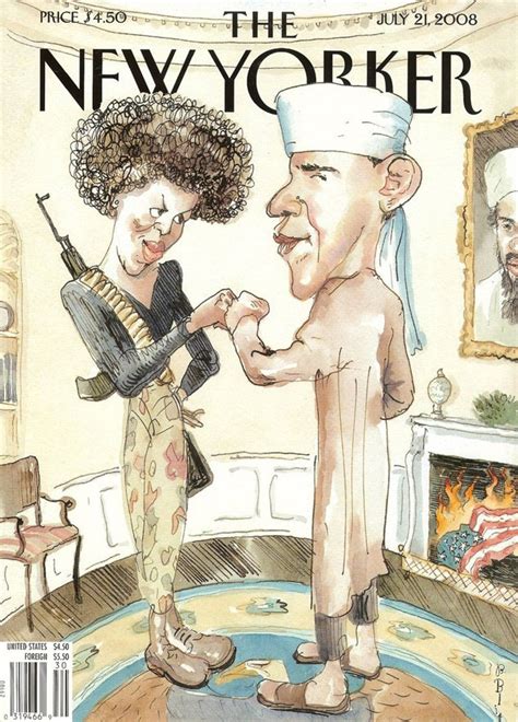 Barack And Michelle Obama The New Yorker July 2008 From