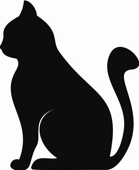 2142€ Silueta De Un Gato Sentado Vinilo Pared Calcomanía Animal Gato