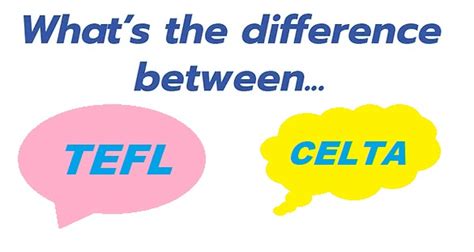 difference between tefl and celta tefl and tesol istanbul