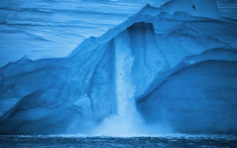 Wallpaper Landscape Waterfall Water Nature Iceberg Earth Blue