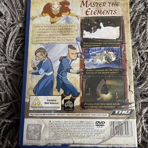 Avatar The Legend Of Aang Sony Playstation 2 2007 European