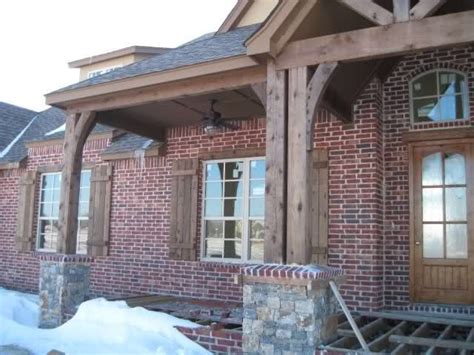 Your business address and contact information. Sherwin Williams chestnut stain on cedar | Brick exterior ...