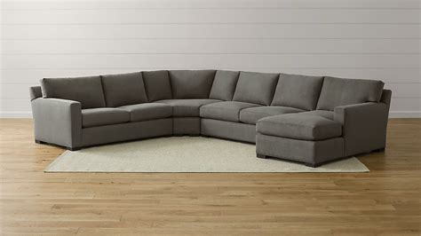 Axis Ii 4 Piece Sectional Sofa Douglas Charcoal Crate And Barrel