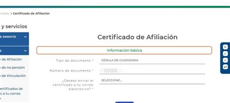 Certificado de afiliación Colpensiones DESCARGAR AQUÍ