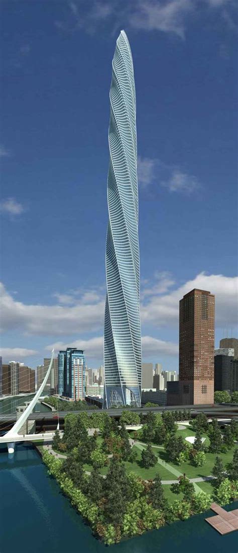 Building Design Chicaco Spire Par Santiago Calatrava Jo Yana