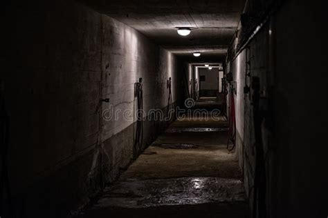 Scary Dark Tunnel Stock Image Image Of Tunnel Horror 114845121