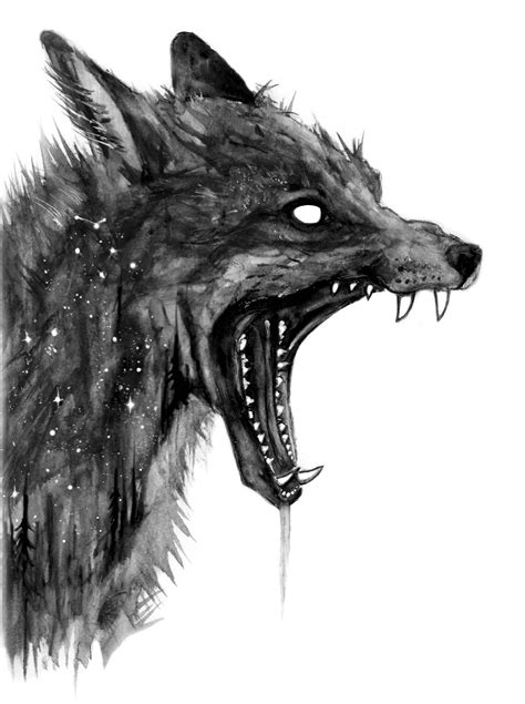 Doze By Brian Serway Werewolf Art Fox Art Animal Drawings