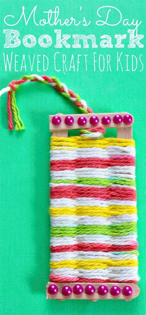 Mothers Day T Idea Weaved Bookmark Craft Simply Today Life
