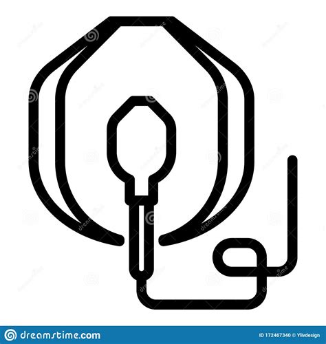 Anesthesia Mask Icon Outline Style Stock Vector Illustration Of