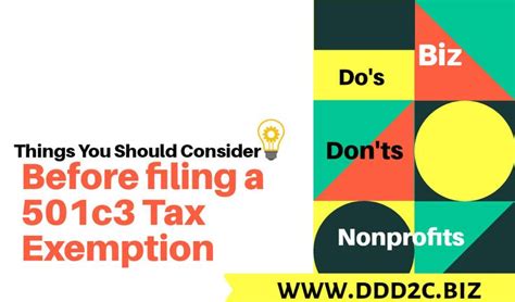 Things to consider before applying for 501c3 Tax Exemption (Nonprofits