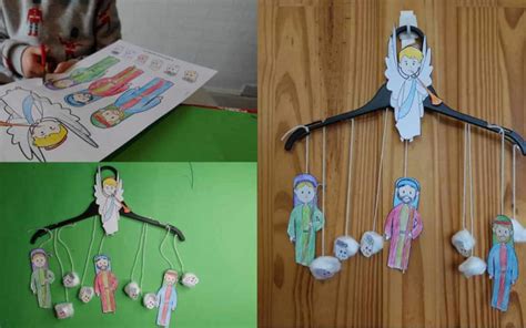 Christmas Shepherds Craft Easy Mobile Craft For Kids Trueway Kids