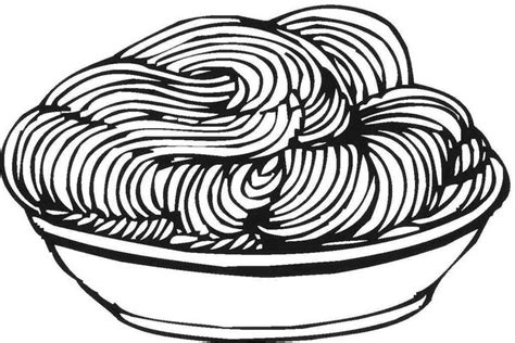 Delicious Spaghetti Coloring Sheet In Coloring Pages Jesus