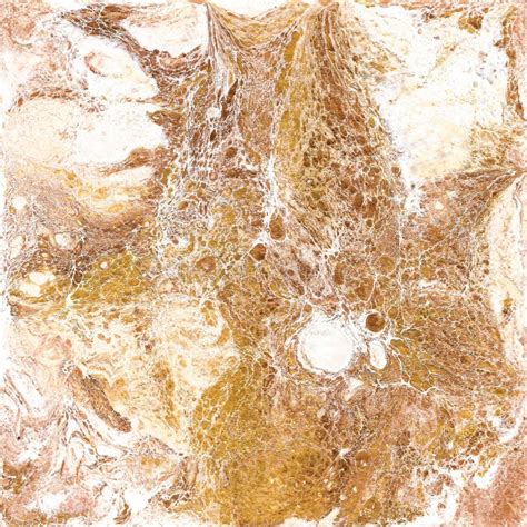 White And Golden Marble Texture Hand Draw Painting With Marbled