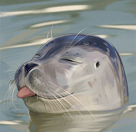Derpy Seal Urappenem Digital Painting 2023 Rart