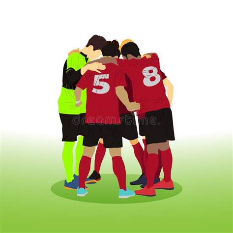 Football Team Huddle Clipart