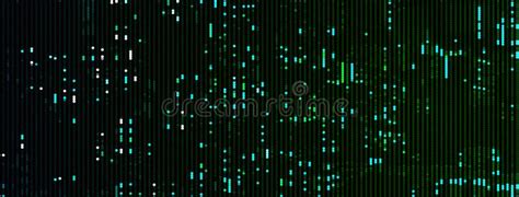Abstract Futuristic Cyberspace With Binary Code Matrix Background