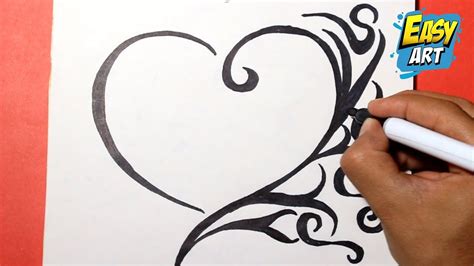 How To Draw A Heart Como Dibujar Un Corazon ️ Dibujos Para Niños Youtube