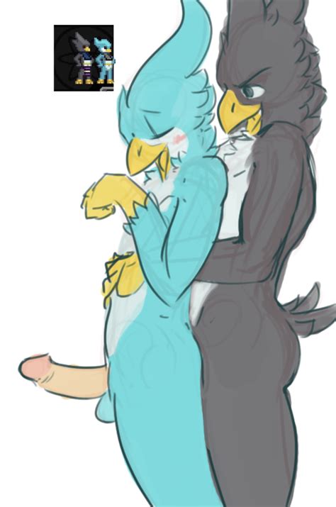 Rule 34 Anal Avian Background Black Blush Closed Eyes Cyan Dovne From Behind Gay Male No