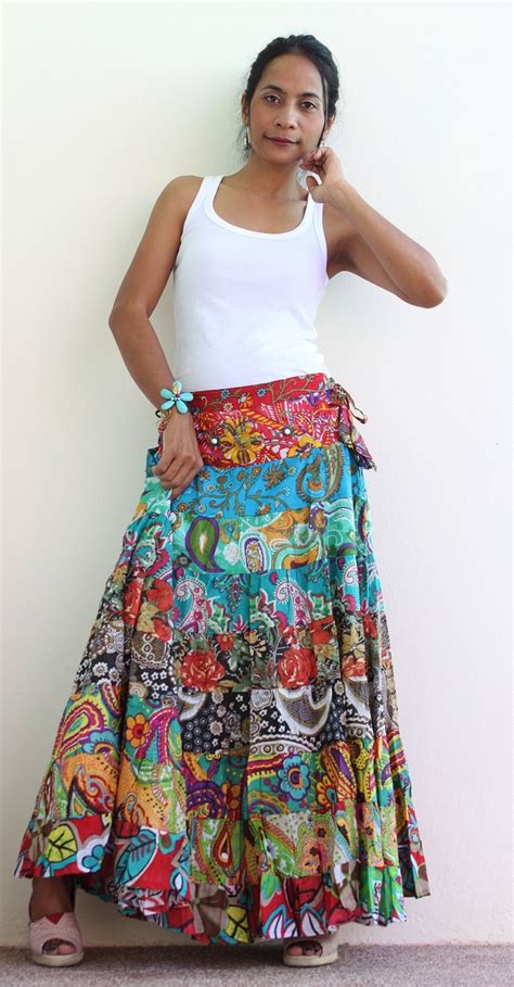 96 Best Ideas For Coloring Bohemian Hippie Maxi Summer Skirt