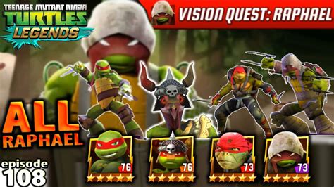 All Raphael Ninja Turtles In Vision Quest Challenge Gameplay 2016
