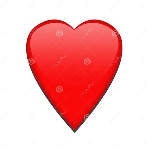 Single Red Heart Stock Illustration Illustration Of Symbol 6597827