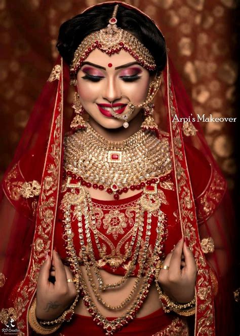 Pin By MadhuⓂ️ On Bridal Makeover Indian Bridal Makeup Bridal Hair