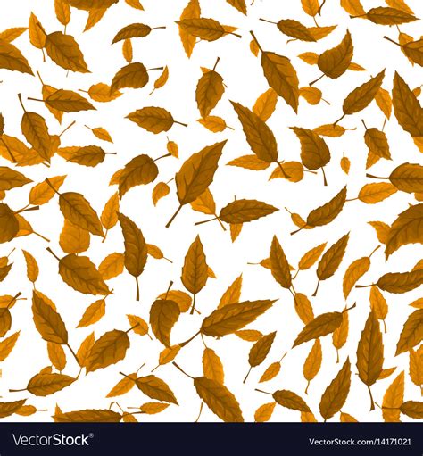 Seamless Texture Of Autumn Leaves Royalty Free Vector Image