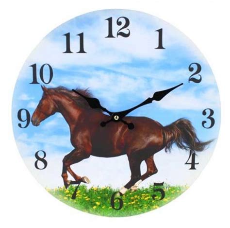 Galloping Horse Clock Horse Clocks Filly And Co
