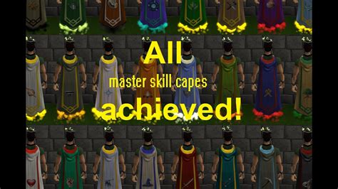 Rs All Master Skill Capes Achieved Level 120 Youtube