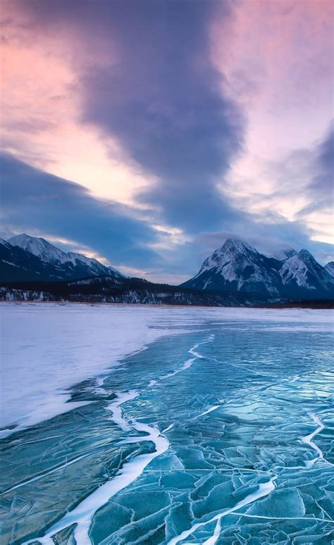 Nature Frozen Icy Lake Landscape Iphone 4s Wallpapers Free Download