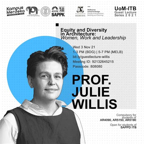 Uom Itb Guest Lecture Series 2021 Equity And Diversity In Architecture