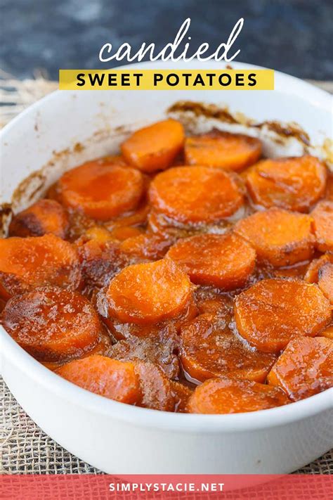 In a small saucepan, combine butter, syrup, brown sugar and cinnamon; Candied Sweet Potatoes | Recipe | Candied sweet potatoes ...