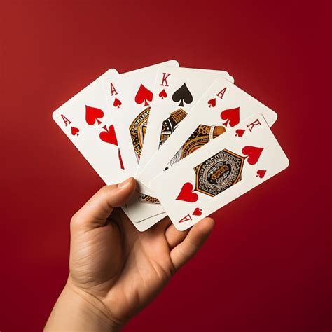 Premium Photo A Hand Holding Playing Cards
