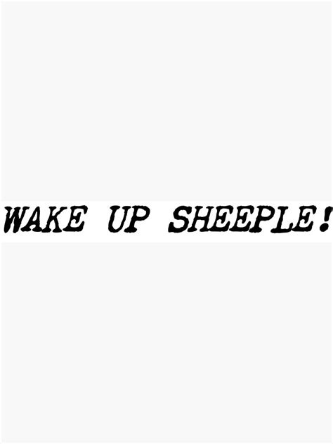 Wake Up Sheeple Poster For Sale By Constantcreates Redbubble
