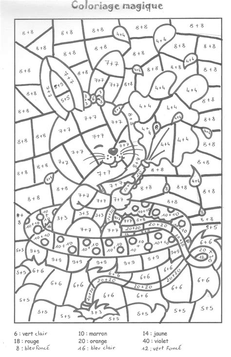 coloriage magique ce2  coloriage magique grammaire ce2 pdf