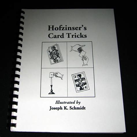Card tricks or card magic is the illusion of magic using a pack of playing cards. Hofzinser's Card Tricks by Karl Fulves - Quality Magic Books