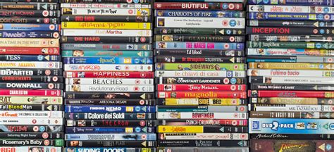 Large Collection Of Movie Dvds Stacked Stock Photo Download Image Now