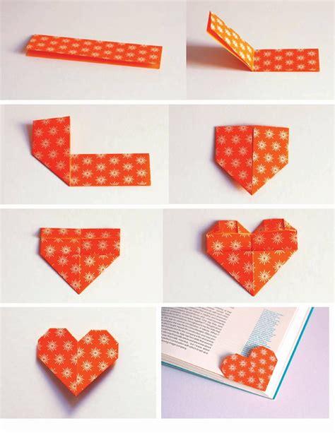 Make A Cute Heart Shaped Origami Bookmark To Keep Track Of The Last
