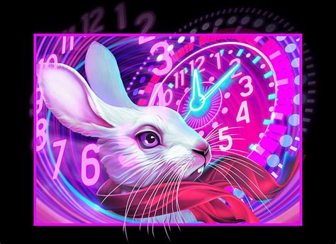 720p free download white rabbit fantasy rabbit alice wonderland bunny desi9n art pink